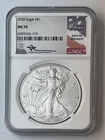 2020 American Silver Eagle $1 MS70 NGC John M. Mercanti