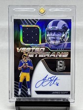 2020 Panini Spectra Vested Veterans Jared Goff /15 Rams On Card Autograph NM+