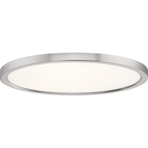 Outskirts - 28W LED Flush Mount-1 Inch Tall and 20 Inch Wide-Brushed Nickel - Picture 1 of 12