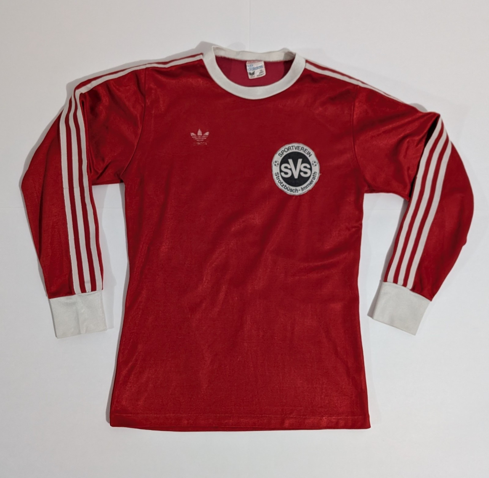 adidas Vintage 70s Soccer Jersey Strotzbüsch-Immerath Size M Made In W. Germany