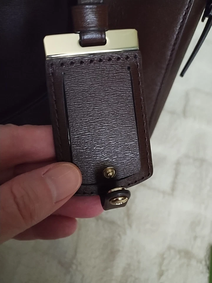 Bolso grande de cuero Saffiano Kate Spade Nichols Street marrón Reiley Foto 4 de 4