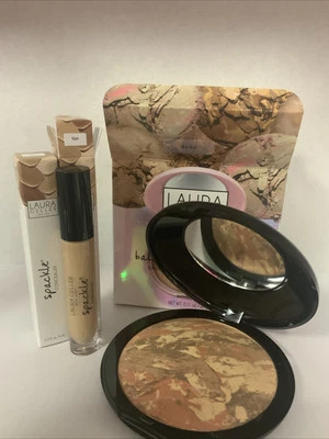Laura Geller Supersize Balance-n-Brighren Baked Foundation 20g Deep & Concealer