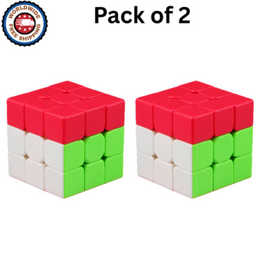 Qiyi Little Red Hat Cube Trainer Cube Entry Level 3x3 - (Pack of 2)