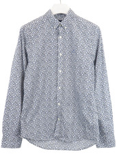 GANT Slim Shirt Men's MEDIUM Floral Patterned Button-Down Long Sleeve