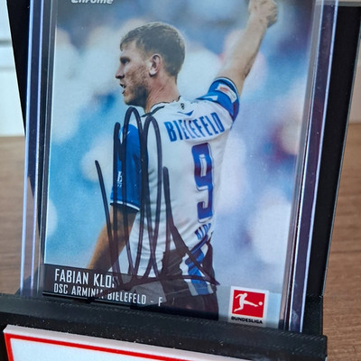 Topps Stadium Club Chrome Bundesliga 2021-22 Fabian Klos Autogramm ON CARD