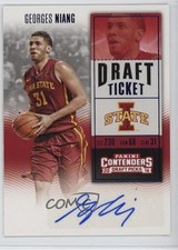 2016 Contenders Draft Picks College Ticket Blue Foil Georges Niang #157 Auto 1f1