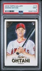 Shohei Ohtani RC 2018 Topps Gallery #116 PSA 9 Mint Angels Dodgers