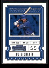 2020 Panini Contenders Bo Bichette #WT-2 Winning Tickets