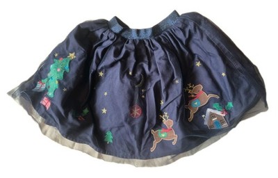 Alter 3-4 TU Marine Netz Tutu Stil bestickt Weihnachten Rock