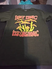 Brisco Brands T Shirt Don’t Worry it’s  Organic Mens size medium gray orange