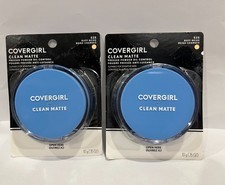 Covergirl Clean Matte Oil Control Pressed Powder 10g 2PK --525 Buff Beige