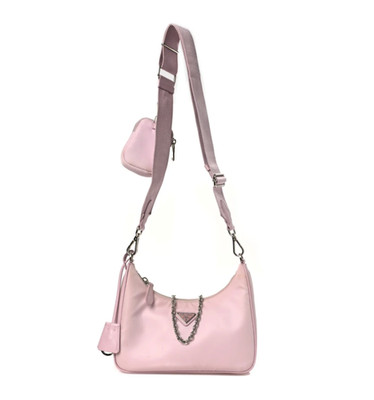 PRADA 2005 Re-Edition Nylon Shoulder Bag | Alabaster Pink( DISCONTINUED )