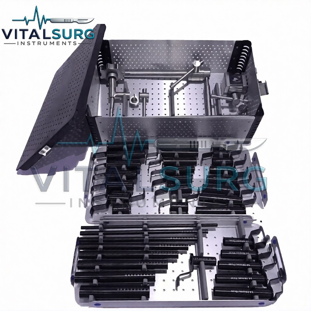 Mis Tubular Retractor Spine System Set Titanium Black Coated with Sterilize Box