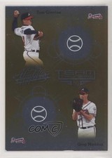 2002 Playoff Absolute Memorabilia Team Tandems Gold Tom Glavine Greg Maddux 4xw
