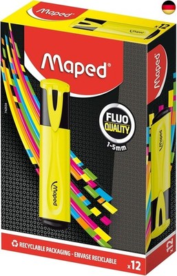 Maped Textmarker Fluo'Peps Classic, 12 Stück gelb