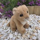 HANSA Lion Cub Plush Realistic SOFT TOY Melbourne Zoo, Sitting Lion