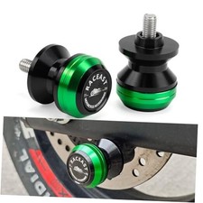 M8 Swingarm Spool Sliders Stand - Compatible with CBR600RR 1000RR Green