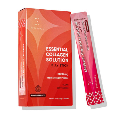 (30ct) EVERYDAZE Essential Collagen Solution Jelly Stick   Pomegranate