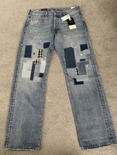 Levi's Premium Big E 501 Original Selvedge Blue Jeans Men's Size 34WX32L Fly NWT