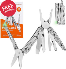 F12 13-in-1 Mini Keychain Multitool Serrated Scissors File EDC Pocket Outdoor
