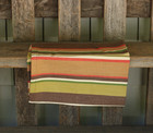 Cloth Napkins Set of 2 Sesame Striped Brown Green Mustard Red Park Designs