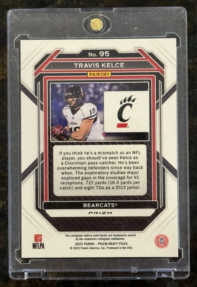 🔥 2023 Prizm Draft Picks TRAVIS KELCE Gold Prizm - Future Hall of Famer! - Image 3 of 4