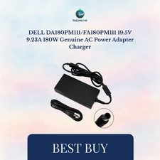 DELL DA180PM111/FA180PM111 19.5V 9.23A 180W Genuine AC Power Adapter Charger
