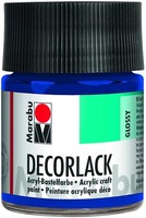 "Marabu Acryllack \"Decorlack\" Mittelblau 50 Ml Im Glas"