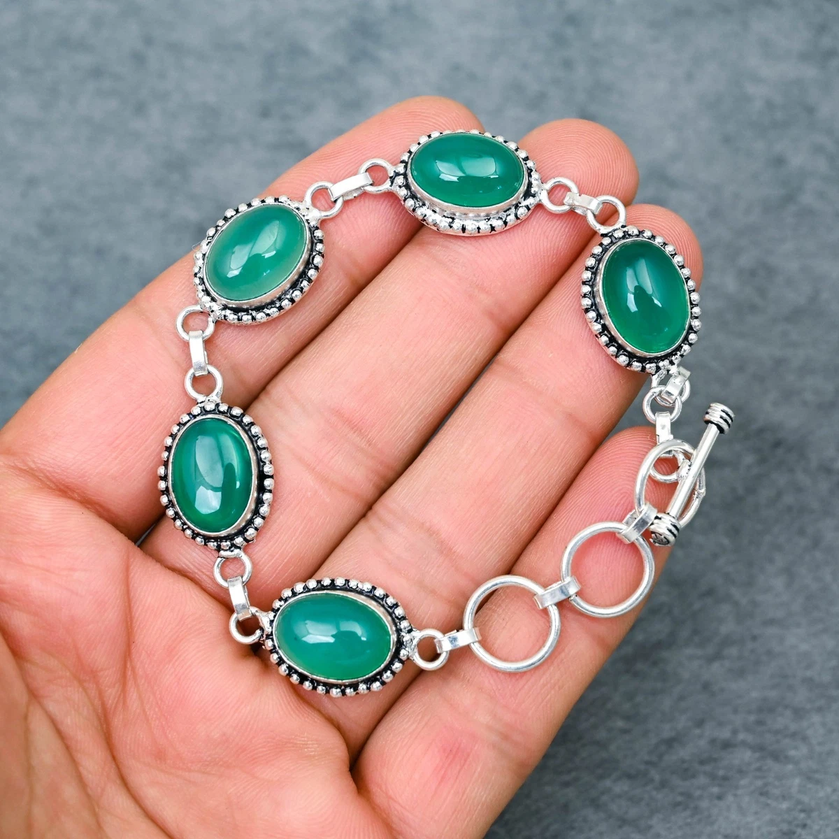 Onyx Silver Onyx Fashion Bracelets & Charms for sale | eBay