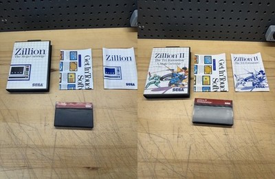 ZILLION 1 & 2 (Sega Master System, SMS) CIB Complete in Box w Manuals