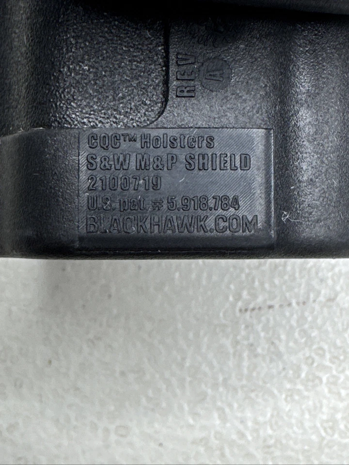 BLACKHAWK CQC SERPA Belt Holster Right Hand Black S&W M&P Shield Belt Loop  - Image 4 of 4