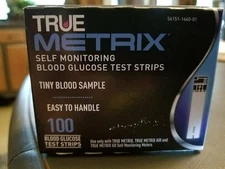 TRUE Metrix Self Monitoring Blood Glucose Test Strips Easy To Handle 100 Count