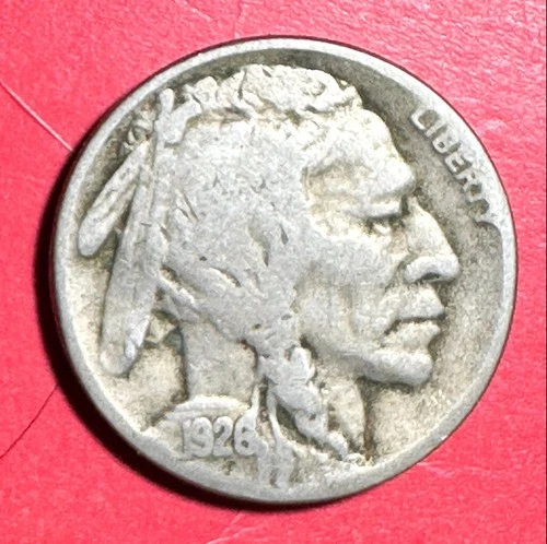 1926D US Buffalo Nickel! "Denver" Mint! Good! Old US Coin!