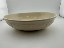 Longaberger Woven Traditions Ivory 9" Oval Vegetable Serving Bowl