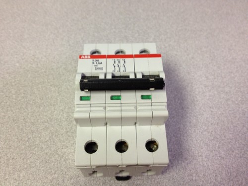 ABB S283-K1.6 3 Pole 1.6A Trip Curve K 277/480Y DRM Circuit Breaker *NEW!! - 第 1/2 張圖片