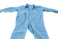 Coverall Co. Men's Big  Tall Blue Herringbone Denim Mechanic Farmer USA