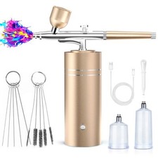 Portable 30PSI Airbrush Kit with Compressor Handheld for Nail Art Cakes