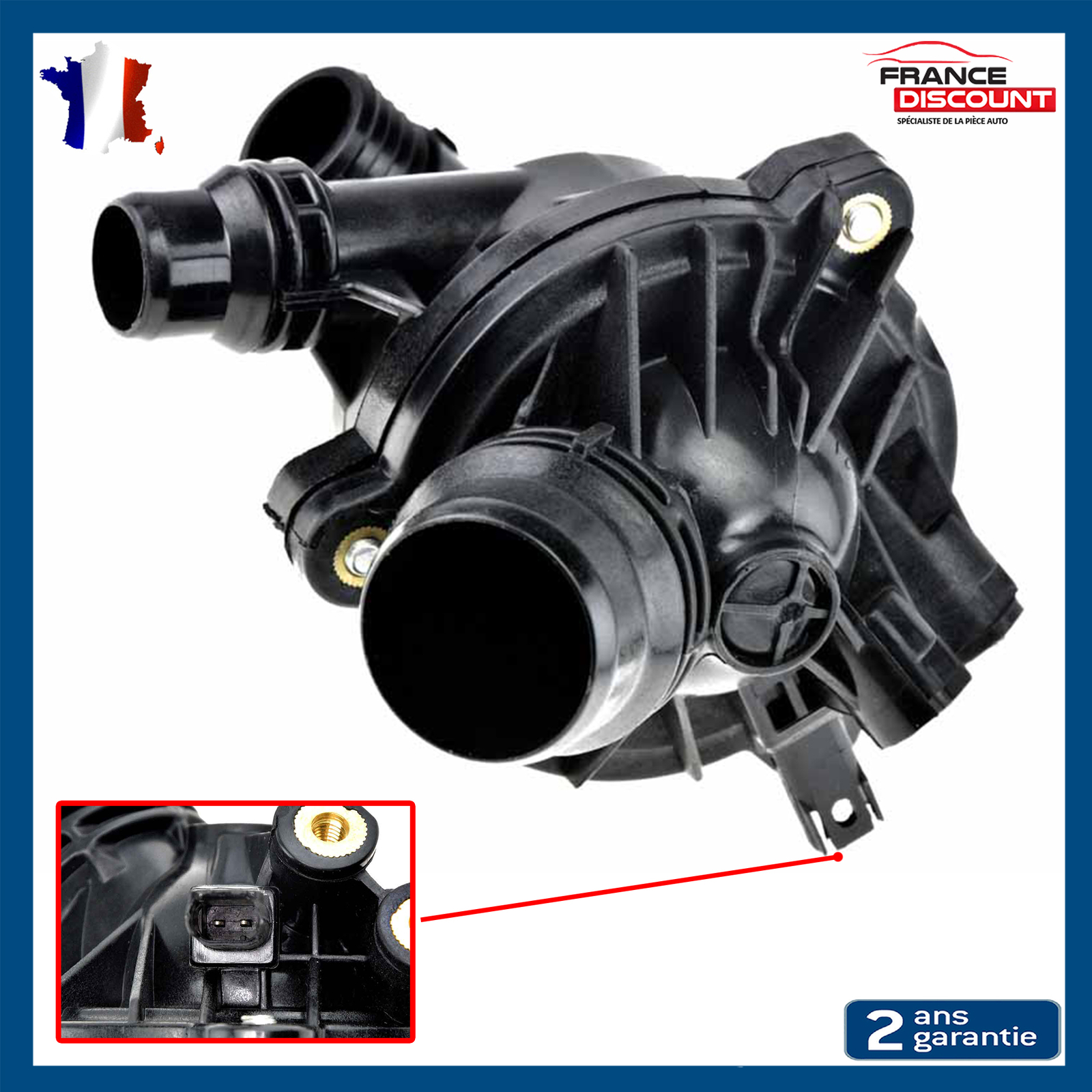 Boitier Thermostat pour BMW X6 E71 E72 xDrive 35i de 2007 à 2014 Référence 7550172