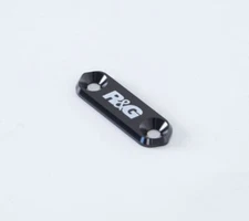 R&G Racing Black Footrest Delete Blanking Plates For 2017-2024 Suzuki GSX-R125