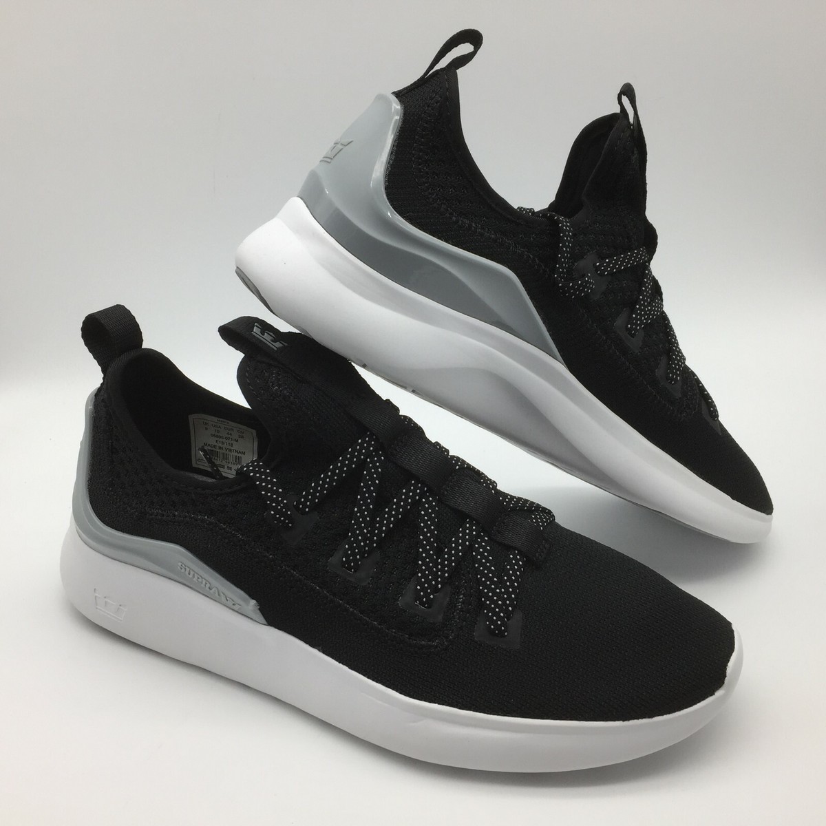 Supra Factor  Running Shoes Athletic Fitness Sport Black Knit Men\'s 8 Supra Shoes Men main image 2
