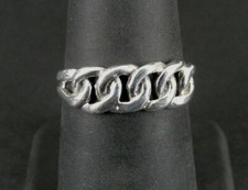 Ring Silver Linked Circles Rings Sterling 925 Size 7 Band Ring