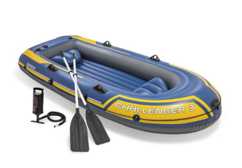 Intex Schlauchboot Sport Challenger 3 Set Alu-Paddel Pumpe 3 Personen 68370NP - Bild 1 von 3