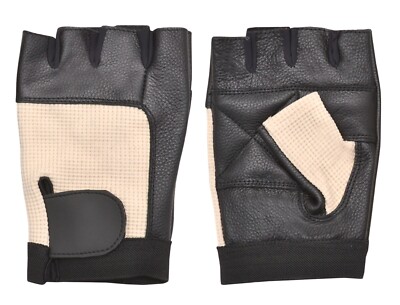 Echt Leder Halbfinger Handschuhe Classic Retro Style Bus Auto Fahren Funktioniert 