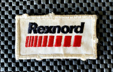 REXNORD EMBROIDERED SEW ON ONLY PATCH GEAR DRIVES BEARINGS BELTS 3 1/4" x 1 3/4"