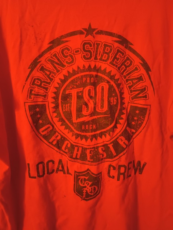 Trans Siberian Orchestra Local Crew XL shirt RARE TSO Memorabilia 