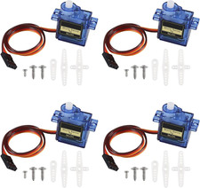 4Pcs SG90 Micro Servo Motor Mini Servo SG90 9G Servo Kit for RC Helicopter Airpl