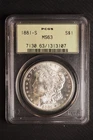1881 **S** Morgan Silver Dollar **PCGS MS63 BRIGHT WHITE ** FREE SHIPPING 173