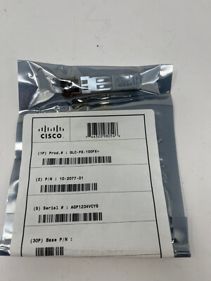 10x New Cisco GLC-FE-100FX= SFP Transceiver Module 10-2077-01