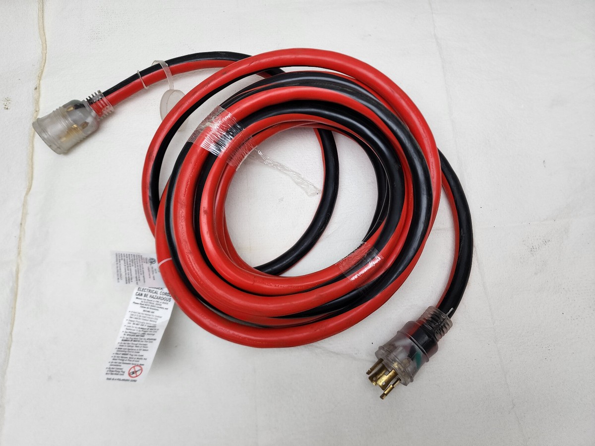 INTERTEK 3121738 GENERATOR EXTENSION CORD - 25' - 10 AWG - 250V