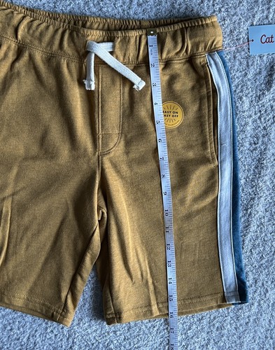 Cat & Jack Shorts Boys Medium 8-10 Brown Gold Knit - Picture 8 of 9